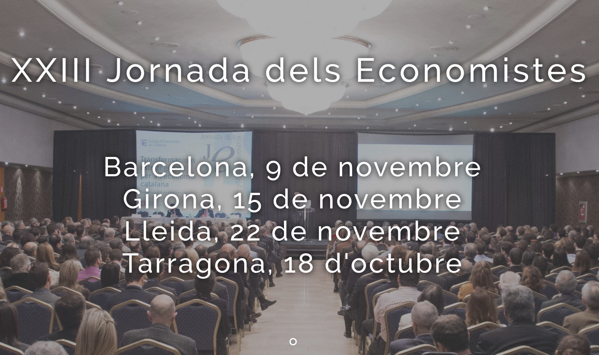 “La innovació en el sector agroalimentari català” a la XXIII La Jornada dels Economistes (9 de novembre Barcelona)