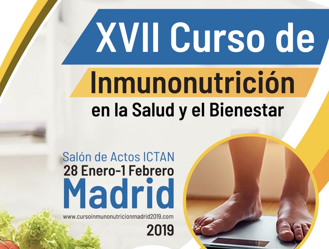 XVII Curs Internacional d’ Inmunonutrició en la salut i el benestar (28 gen-1 feb 2019)