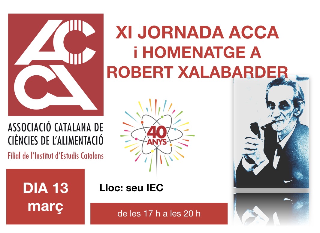 XI JORNADA ACCA  i HOMENATGE A ROBERT XALABARDER, 13 març (Barcelona)
