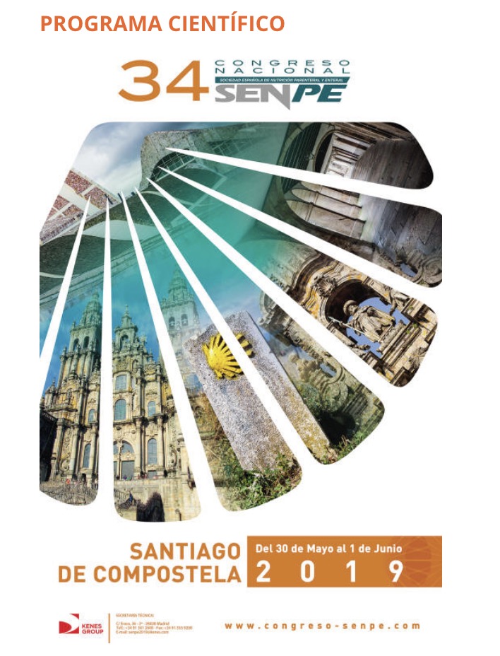 XXXIV Congreso Nacional SENPE : La Sociedad Española de nutrición clínica y metabolismo (30-31 maig i 1 juny , Santiago de Compostela)