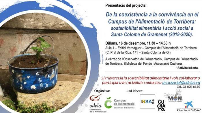 32a Jornada de Recerca de l’Observatori de l’Alimentació De la coexistència a la convivència en el Campus de l’Alimentació de Torribera: sostenibilitat alimentària i acció social a Santa Coloma de Gramenet