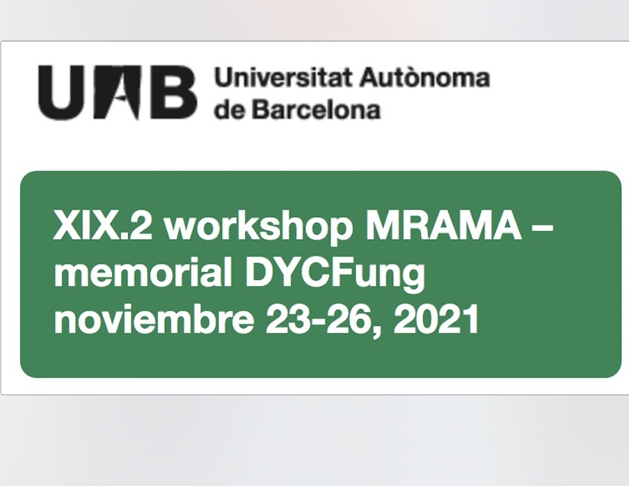 XIX.2 Workshop sobre Mètodes ràpids i automatització en microbiologia alimentària (MRAMA) – memorial DYCFung (novembre)