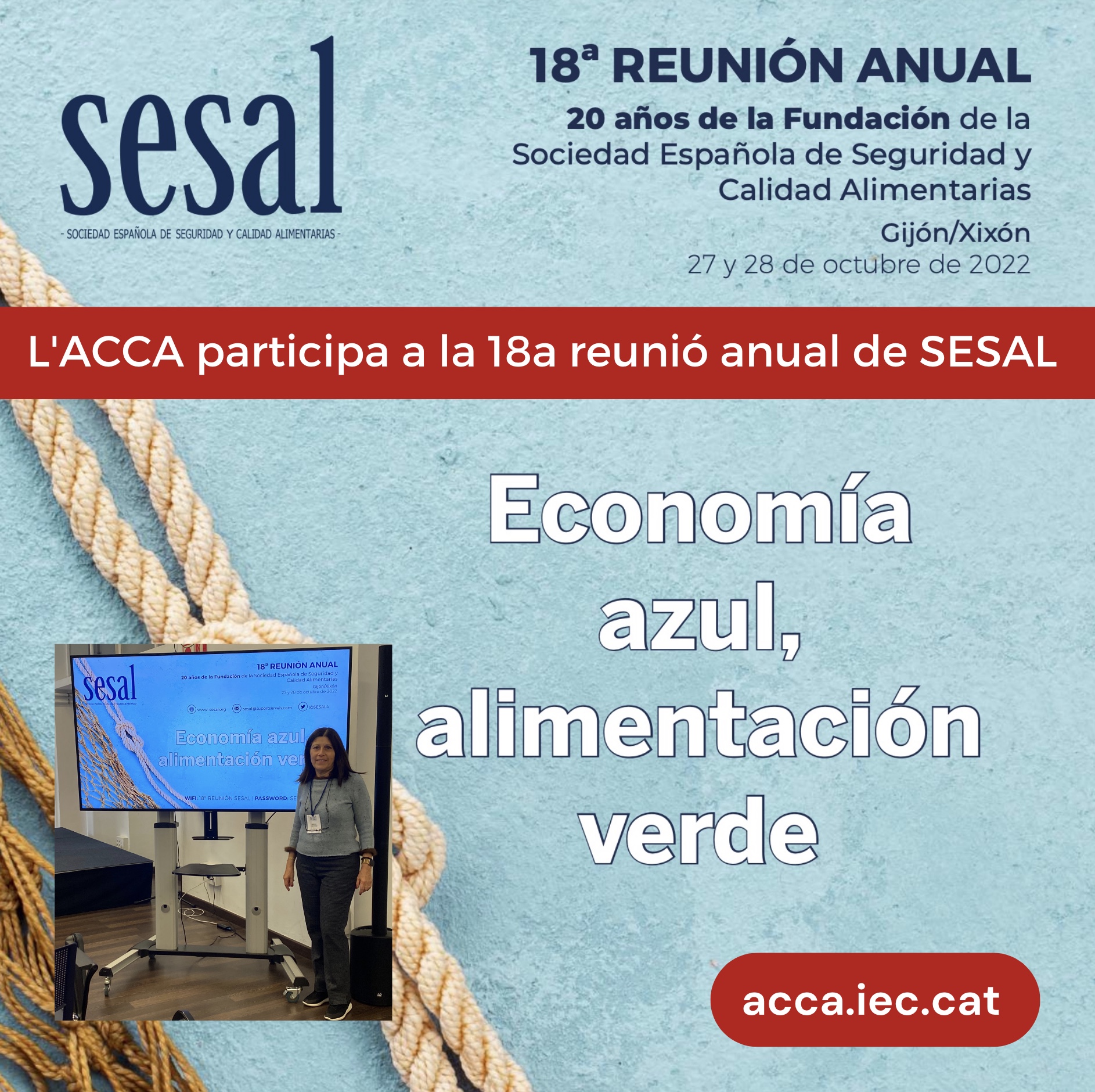 L’ACCA participa a la 18a reunió anual de la Sociedad Española de Seguridad y Calidad Alimentarias (SESAL)